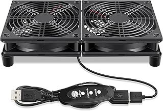 120mm 240mm Computer Pc Case 5V USB Powered Fan with Variable Speed Controller for Router Modem Xbox DVR Playstation Receiver Cooling