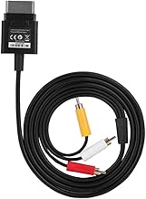 TV AV Cable Wire, 1.8M Component ABS Cord AV Cable Audio Video Cord for Xbox 360 Slim Replacement