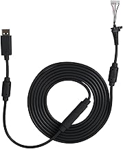 for Xbox 360 Controller USB 4Pin Gamepad Cable Replacement with Breakaway Adapter, for Xbox 360 Controller Dongle USB Breakaway Cable (Black)