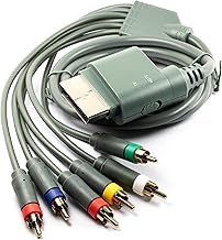 1.8M / 6FT Component AV Cable 2 in 1 Video Cord for Xbox 360 / Xbox 360 Slim Gray