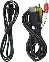 Audio Video RCA AV Cable and AC Power Supply Adapter Cord for Xbox Game