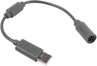 Keenso Replacement Wired Controller USB Breakaway Adapter Connection Cable Cord for XBOX360 Gray