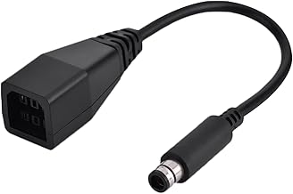 Power Supply Converter Cord Transfer Cable for Microsoft for Xbox 360 to for Xbox 360 E, with Black Color Material, Durable