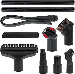 10Pcs Household Cleaning Vacuum Cleaner Attachments,Vacuum Attachments for Shop vac Accessories 11/4 inch 13/8 inch Vacuum Cleaner Accessories, Universal Vacuum Hose AdaptersFlexible Crevice Tool