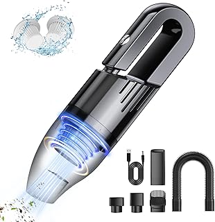 Mini Car Vacuum Cordless,Lovyi Handheld Vacuum Cleaner, Small Car Hoover, Wireless Car Vacuum Cleaner,Handy Vacuum Rechargeable Hand Vac, Dust Buster Portable Hand Vacuum for Car Home Office Keyboard