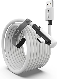 Syntech Link Cable 16 FT Compatible with Quest2/Pro/Pico4 Accessories and PC/Steam VR, High Speed PC Data Transfer, USB 3.0 to USB C Cable for VR Headset
