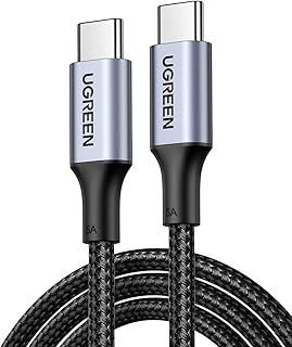 UGREEN 100W 2-Pack USB C to USB C Cable Type C Fast Charging Compatible with iPhone 15/15 Plus/15 Pro/15 Pro Max/Samsung Galaxy S23/S22 Ultra/Laptop/Tablet/Switch, etc. 3.3FT Black