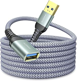 AINOPE USB Extension Cable 10FT,USB Extender,USB 3.0 Extension Cable, Male to Female Cord High Data Transfer Compatible with Webcam,USB Keyboard,Flash Drive,Hard Drive,Printer